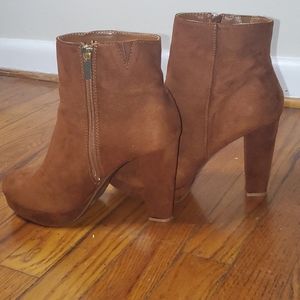 Suede booties